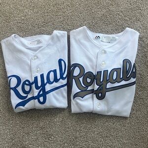 Royals Bundle of 2 Baseball Jerseys Youth Small (8) Gordon #4